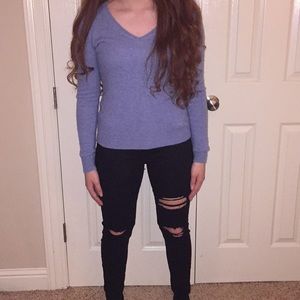 Ann Taylor Cashmere V-neck Sweater
